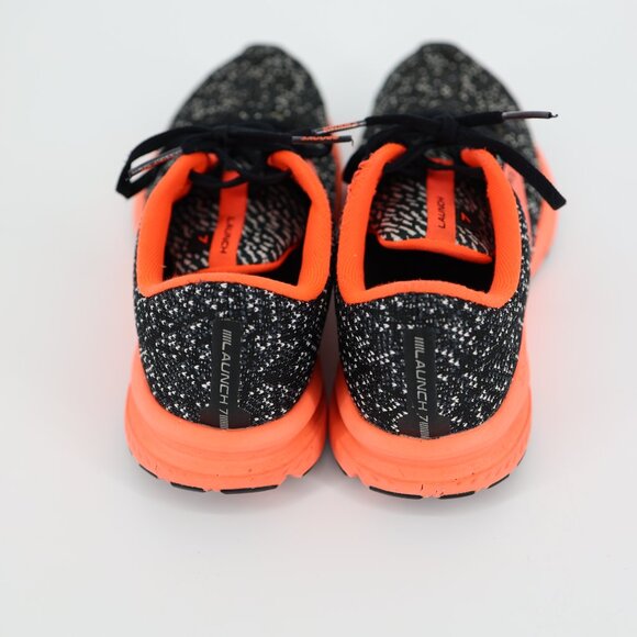 Brooks Launch 7 Womens Running Shoes Black Speckle Coral Orange Sz 8.5 Athletic - Picture 4 of 9